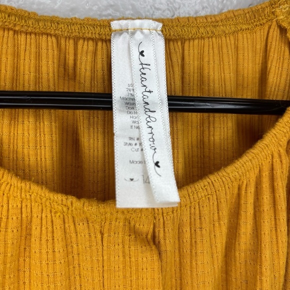 Girls Mustard Top - Picture 2 of 3